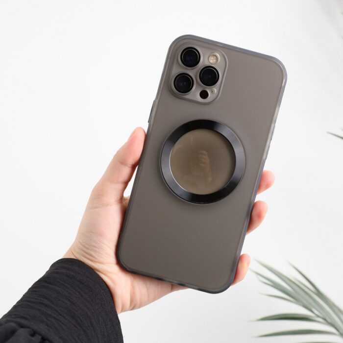 ⁦كفر جوال ايفون 12 برو ماكس مج سيف خفيف ومقاوم للصدمات مع حماية كاميرا ماركة FEEX⁩ - الصورة ⁦2⁩