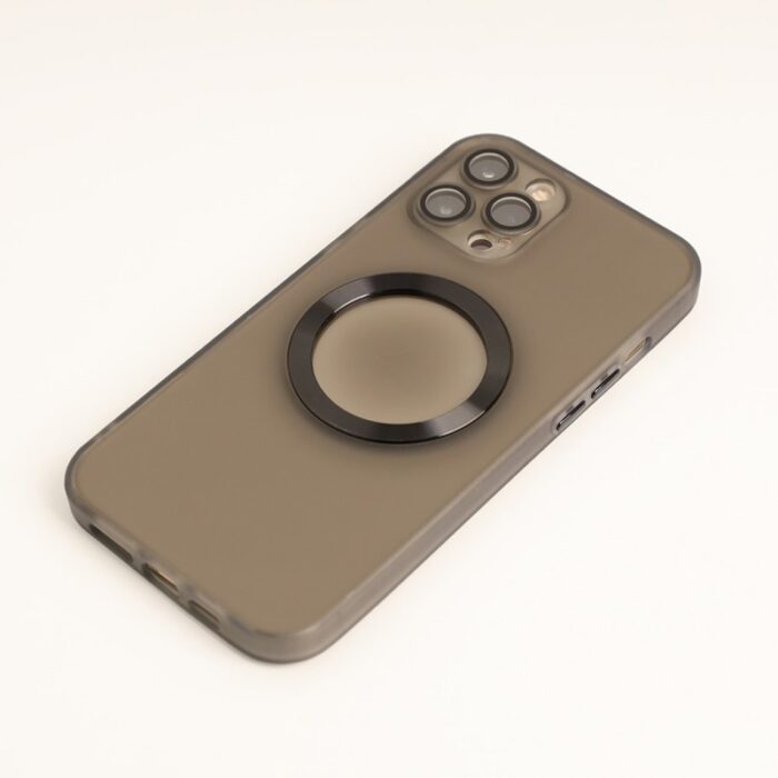 ⁦كفر جوال ايفون 12 برو ماكس مج سيف خفيف ومقاوم للصدمات مع حماية كاميرا ماركة FEEX⁩ - الصورة ⁦4⁩