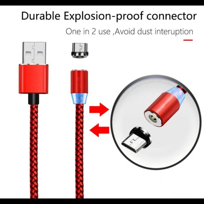 ⁦كابل مغناطسي مايكرو يو اس بي كابل من فونيكس طول 1 متر- Fonix Micro to USB Magnetic Data Cable 1 m⁩ - الصورة ⁦3⁩