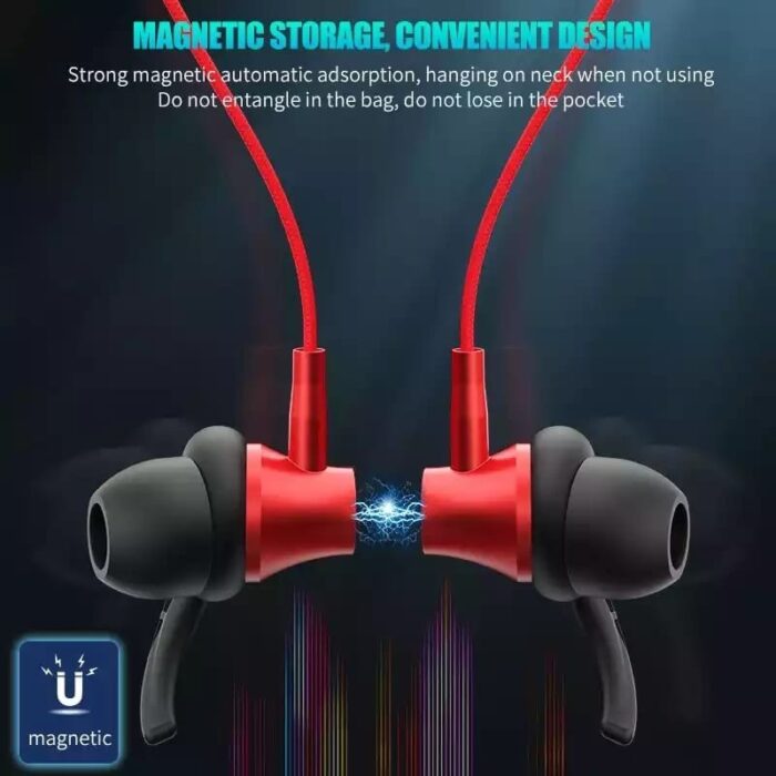 ⁦سماعة أذن لاسلكية لون سكني و أحمر - High_end true stereo wireless bluetooth headset bL-05⁩ - الصورة ⁦8⁩