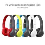 ⁦P47 wireless headphones - سماعة للرأس لاسلكية لون أسود و أحمر⁩ - الصورة ⁦6⁩