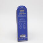 ⁦كابل تايب سي ويو بي سي من فونيكس 2.4 أمبير طول 1 متر لون أبيض - Fonix (W-009) Type C to USB Cable 1 m⁩ - الصورة ⁦2⁩