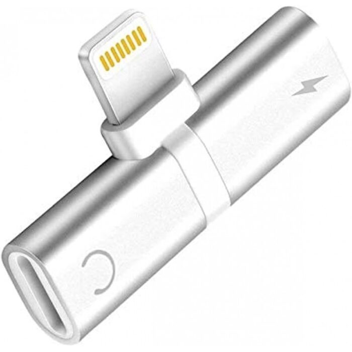 ⁦Lightning splitter design for iphone - تحويلة للايفون من فونيكس مدخلين للشحن والسماعة⁩ - الصورة ⁦4⁩