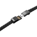 ⁦Bracelet data cable type c -كابل سريع لنقل البيانات على شكل سوار يد تايب سي لون أسود⁩ - الصورة ⁦2⁩