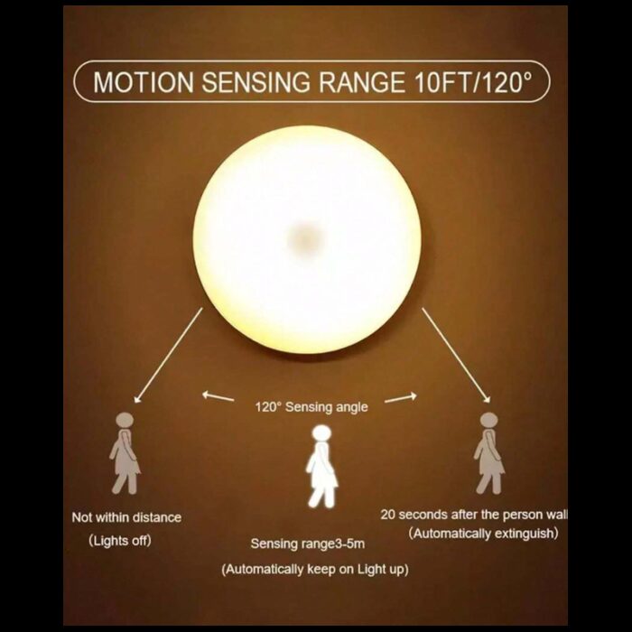 ⁦MOTION SENSOR NIGHT LIGHT - إضاءة ليلية بمستشعر الحركة⁩ - الصورة ⁦3⁩