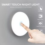TOUCH ON/OFF PRESS ADJUST BRIGHTNESS -مصباح إنارة ليلية ليد داخل علبة دائرية