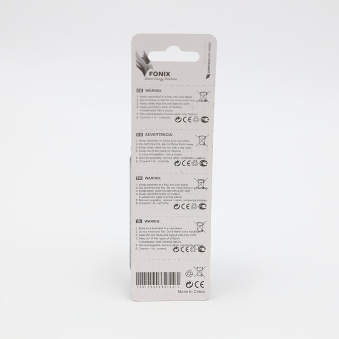 ⁦بطارية خلية من فونيكس AG3 و 1.5 فولت (بطاريتين في العبوة) - Fonix AG3 & 1.5 V Battery (2 Battery)⁩ - الصورة ⁦3⁩