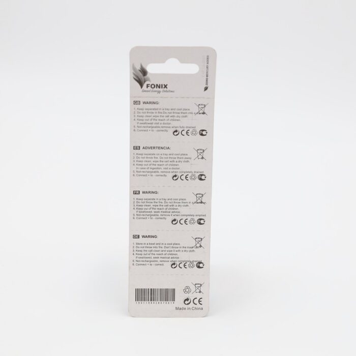 ⁦بطارية خلية من فونيكس AG10 و 1.5 فولت (10 بطاريات في العبوة) - Fonix AG10 & 1.5 V Battery (10 Battery)⁩ - الصورة ⁦2⁩