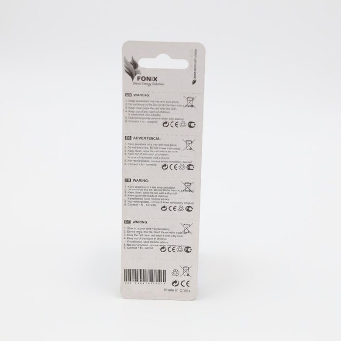 ⁦بطارية خلية من فونيكس AG13 و 1.5 فولت (بطاريتين في العبوة) - Fonix AG13 & 1.5 V Battery (2 Battery)⁩ - الصورة ⁦2⁩