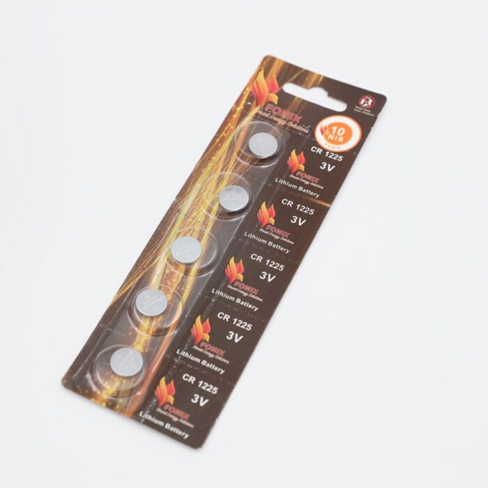 10333507_67dc44b246389 بطارية خلية من فونيكس CR1225 و 3 فولت (5 بطاريات في العبوة) - Fonix CR1225 & 3 V Lithium Battery (5 Battery) - الصورة 1