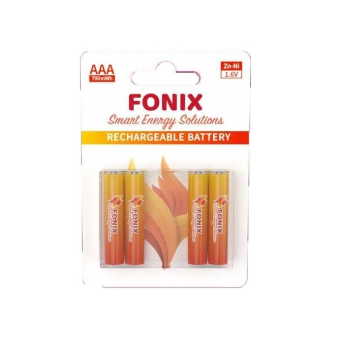 ⁦بطاريات شحن عدد 4 من فونيكس - FONIX AAA 700mWh Zn-Ni Rergeable Battery (4 Pcs)⁩ - الصورة ⁦1⁩