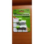 ⁦يو اس بي قابلة للشحن على شكل بطارية عدد 2 - (1.2V)USB Rechargeable Batteries 1450mAh⁩ - الصورة ⁦2⁩