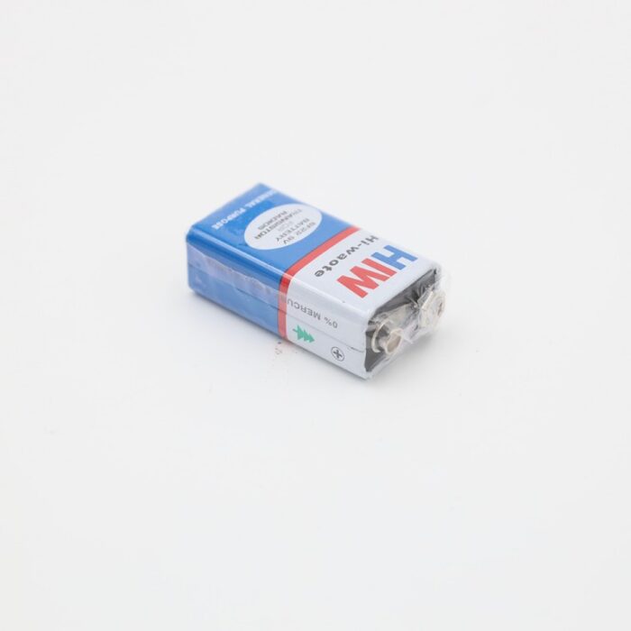 ⁦بطارية كاربون 9 فولت قطعة واحدة - HIW 6F22 9V Battery (1 Pcs)⁩ - الصورة ⁦3⁩