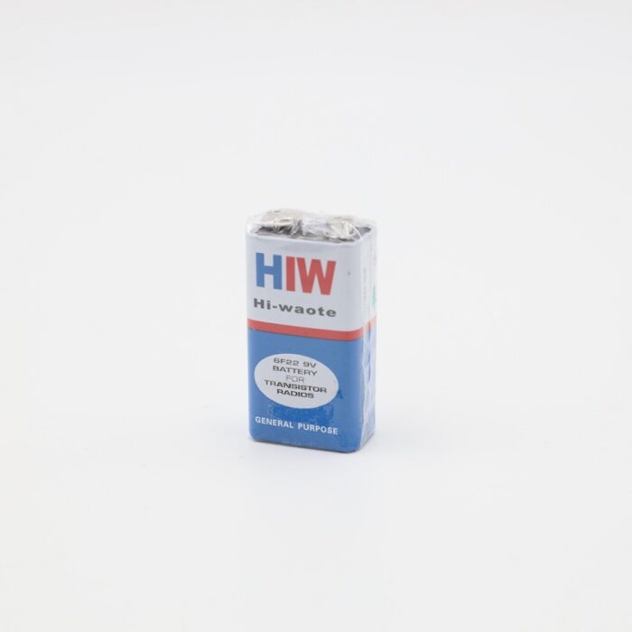 ⁦بطارية كاربون 9 فولت قطعة واحدة - HIW 6F22 9V Battery (1 Pcs)⁩ - الصورة ⁦7⁩