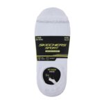 ⁦جوارب سكيتشرز مخفية (3 أزواج) للرجال لون أبيض - Skechers No Show (3 Pair) Socks (41-46)⁩ - الصورة ⁦2⁩