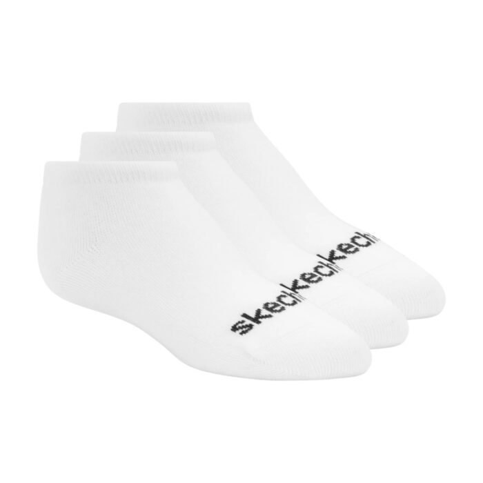 10333569_67dc44fb7fce8 جوارب سكيتشرز قصيرة الكاحل (3 أزواج) للنساء لون أبيض - Skechers No Show (3 Pair)Socks (31-35) - الصورة 1
