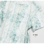 ⁦فستان بيتي بأكمام قصيرة للنساء لون أبيض مشجر من Sami Boutique⁩ - الصورة ⁦2⁩