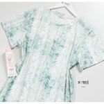 ⁦فستان بيتي بأكمام قصيرة للنساء لون أبيض مشجر من Sami Boutique⁩ - الصورة ⁦3⁩