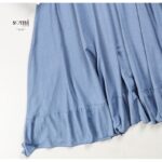 ⁦فستان بيتي بأكمام قصيرة للنساء لون أزرق من Sami Boutique⁩ - الصورة ⁦3⁩