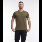 تيشيرت سكيتشرز لوس انجلوس للرجال لون زيتي