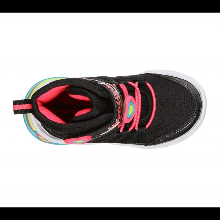 ⁦حذاء سكيتشرز اس لايت سويت هارت للأطفال لون أسود-Skechers S Lights: Sweetheart Lights - Love to Shine⁩ - الصورة ⁦3⁩