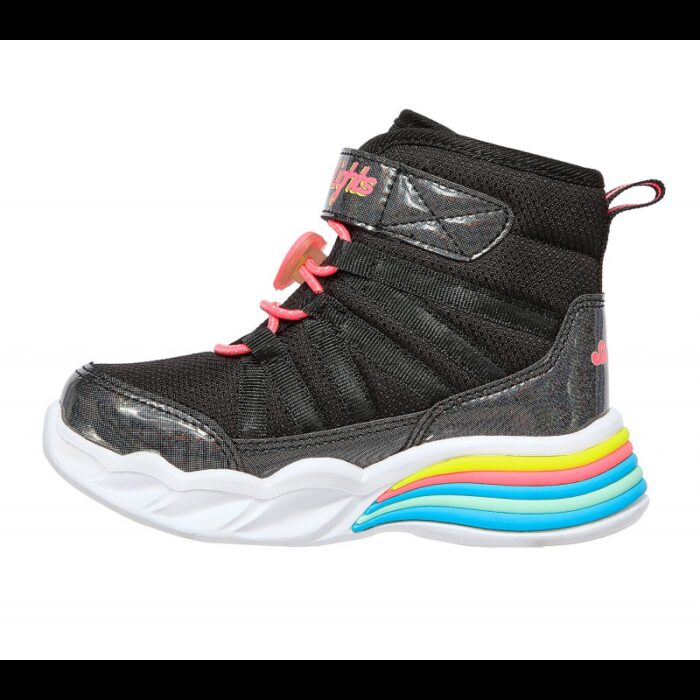 ⁦حذاء سكيتشرز اس لايت سويت هارت للأطفال لون أسود-Skechers S Lights: Sweetheart Lights - Love to Shine⁩ - الصورة ⁦5⁩