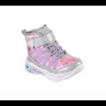 حذاء سكيتشرز سويت هارت- دريمي لوف للأطفال لون زهري وسكني-Skechers Kids' Sweetheart Lights - Dreamy Love Shoes