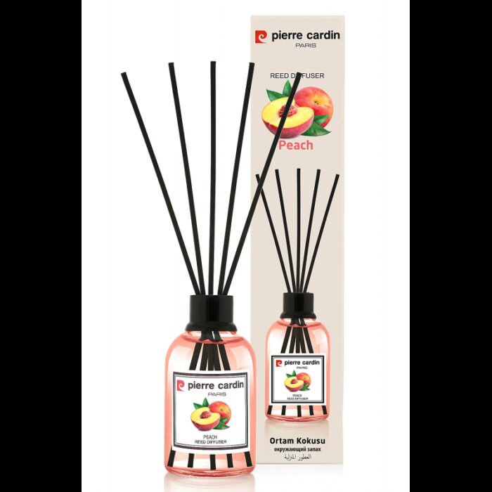 ⁦معطر جو برائحة الخوخ من بيري كاردين حجم 110 مل - Pierre Cardin Reed Diffuser 110 ml - Peach⁩ - الصورة ⁦3⁩