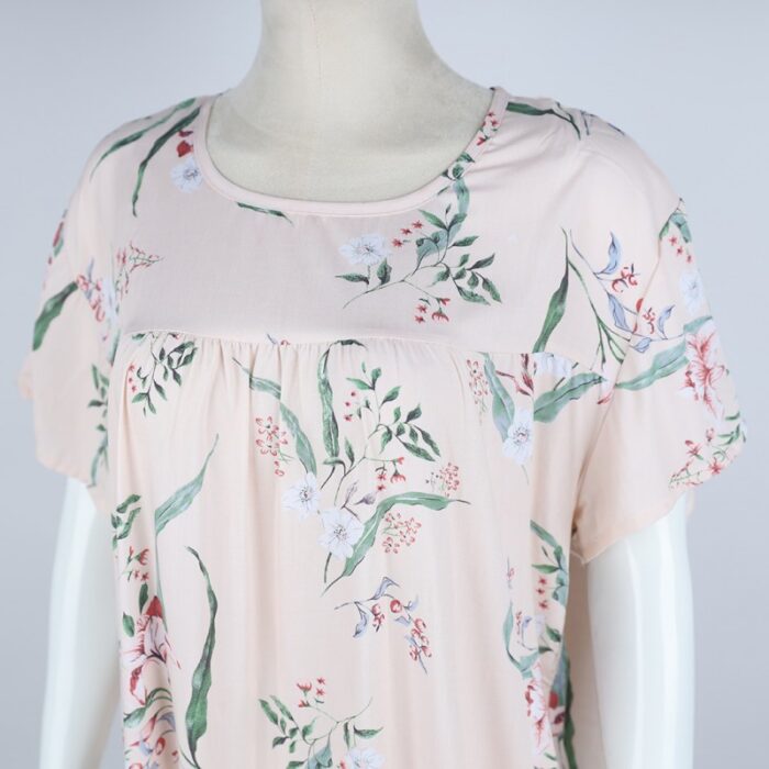 ⁦فستان بيتي صيفي للنساء لون بيج⁩ - الصورة ⁦2⁩