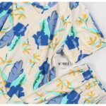 ⁦بجامة صيفية بأكمام قصيرة للنساء لون أصفر من Sami Boutique⁩ - الصورة ⁦2⁩