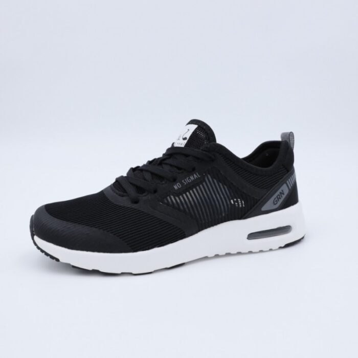 ⁦حذاء سول آند سول بأربطة لون أسود ونعل أبيض⁩ - الصورة ⁦2⁩