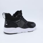 ⁦حذاء سول آند سول بأربطة للرجال لون أسود ونعل أبيض⁩ - الصورة ⁦5⁩