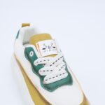 ⁦حذاء سول آند سول بأربطة للنساء لون أبيض وأصفر و أخضر⁩ - الصورة ⁦5⁩