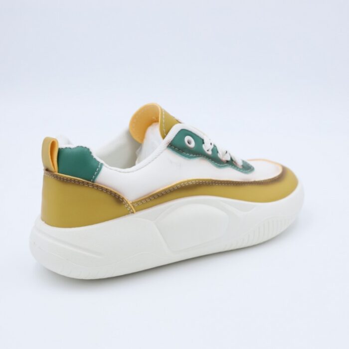 ⁦حذاء سول آند سول بأربطة للنساء لون أبيض وأصفر و أخضر⁩ - الصورة ⁦6⁩