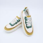 ⁦حذاء سول آند سول بأربطة للنساء لون أبيض وأصفر و أخضر⁩ - الصورة ⁦8⁩