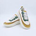 ⁦حذاء سول آند سول بأربطة للنساء لون أبيض وأصفر و أخضر⁩ - الصورة ⁦9⁩