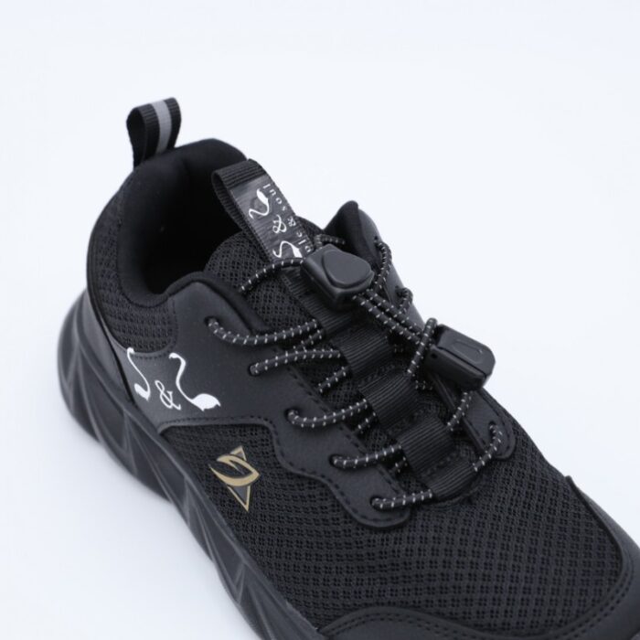 ⁦حذاء سول آند سول بأربطة لون أسود⁩ - الصورة ⁦4⁩