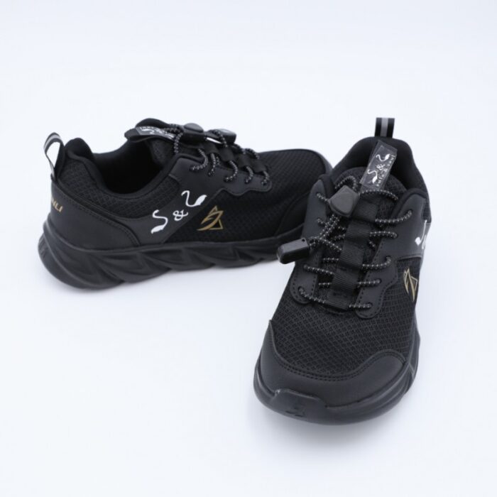 ⁦حذاء سول آند سول بأربطة لون أسود⁩ - الصورة ⁦9⁩