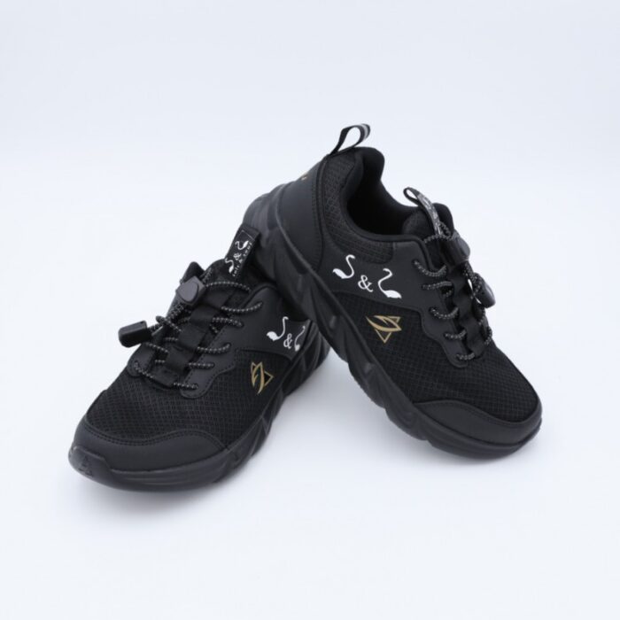 ⁦حذاء سول آند سول بأربطة لون أسود⁩ - الصورة ⁦10⁩