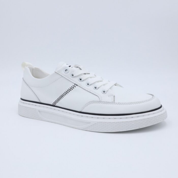 ⁦حذاء سول آند سول بأربطة للنساء لون أبيض وخطوط سوداء⁩ - الصورة ⁦12⁩