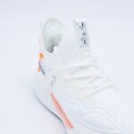 ⁦حذاء سول آند سول بأربطة للرجال لون أبيض وبرتقالي⁩ - الصورة ⁦3⁩