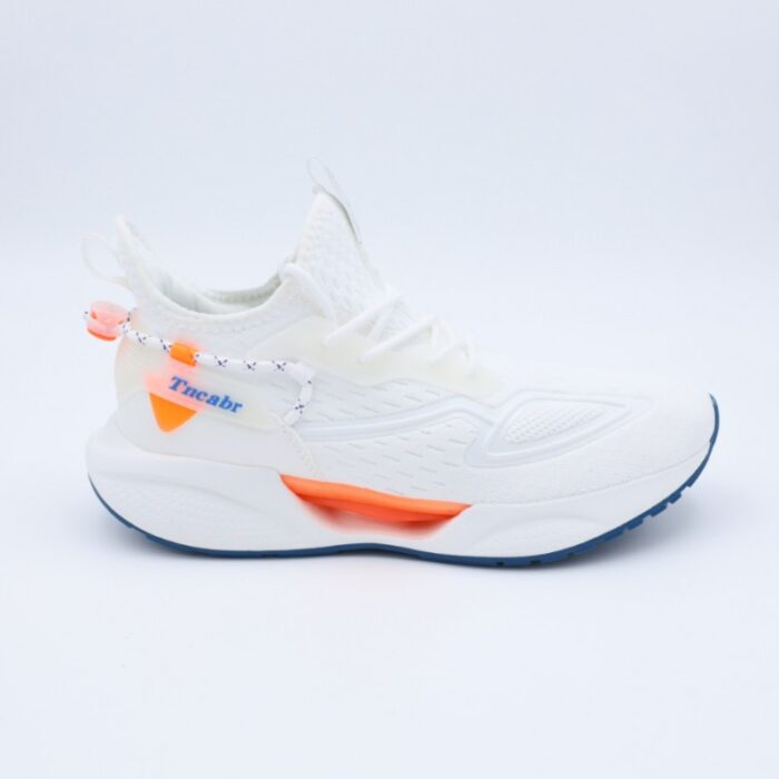 ⁦حذاء سول آند سول بأربطة للرجال لون أبيض وبرتقالي⁩ - الصورة ⁦4⁩