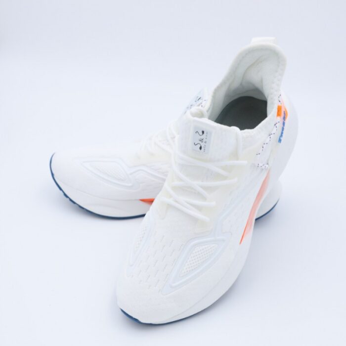 ⁦حذاء سول آند سول بأربطة للرجال لون أبيض وبرتقالي⁩ - الصورة ⁦9⁩