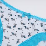 ⁦ملابس داخلية سليب للنساء لون أبيض و أزرق⁩ - الصورة ⁦3⁩