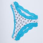 ⁦ملابس داخلية سليب للنساء لون أبيض و أزرق⁩ - الصورة ⁦4⁩