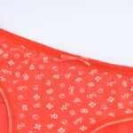 ⁦ملابس داخلية سليب للنساء لون برتقالي مورد لون أبيض⁩ - الصورة ⁦4⁩