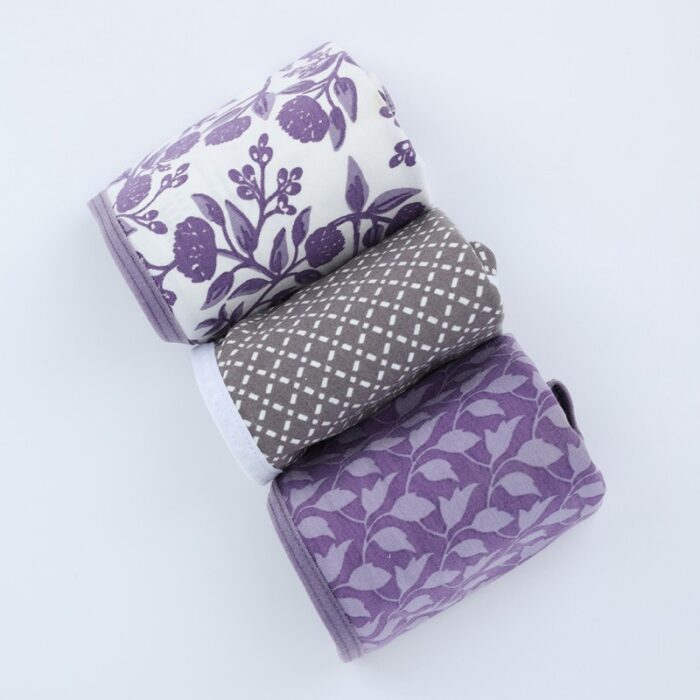 ⁦طقم داخلي نسائي قطني مُكون من 3 قطع بألوان متعددة⁩ - الصورة ⁦2⁩