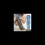 ⁦تاتو مؤقت للظهر والذراع 15.5*46 سم لون أزرق بتصميم سفينة مع ريشة⁩ - الصورة ⁦3⁩