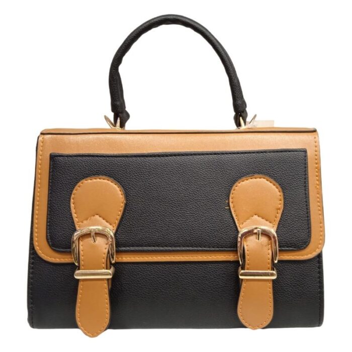 10334190_67dc4877568a8 شنتة نسائية أنيقة لون أسود مع بني - الصورة 1