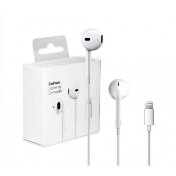 ⁦سماعة أذن آيفون لون أبيض EarPods Lightning Connector⁩ - الصورة ⁦4⁩